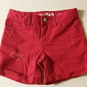 Size 10 girls mid thigh shorts